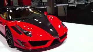 Ferrari 458 Italia Red and Naked Carbon Fiber