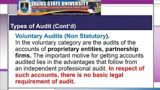 TYPES AND BASIC PRINCIPLES OF AUDIT ( LASISI, F.A)