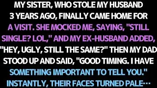 MY SISTER STOLE MY HUSBAND 3 YEARS AGO, BUT MY DAD’S SECRET LEFT THEM SHOCKED.
