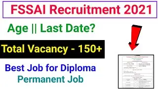 FSSAI // fssai recruitment 2021//fssai assistant job profile// smart jobs