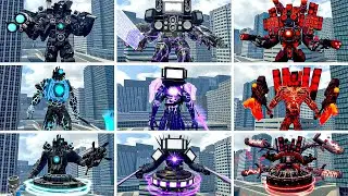 NEW TITAN CAMERAMAN, TITAN TV MAN & TITAN SPEAKERMAN VS SKIBIDI TOILET BOSSES - GARRY'S MOD!