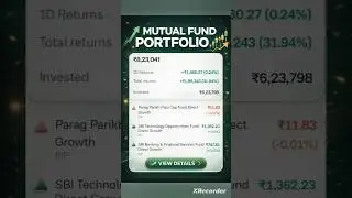 My mutual fund portfolio 2026 Day 17 #mutualfunds​ #mutualfund​ #portfolio​ #shorts​ #short​Related