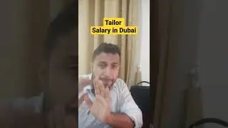 Gents Tailor Salary in Dubai