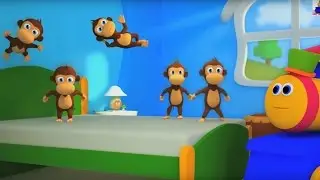 Bob The Train | 5 Little Monkeys | Nursery Rhyme For Babies by Bob The Train