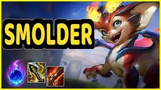 SMOLDER VS ZIGGS - 14/7/4 KDA ADC GAMEPLAY