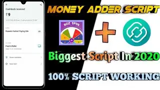 🔥Money Adder Script | Instant Payment | Minimum Reddem 1 Rs |  fully hack | Technical Earning Zone