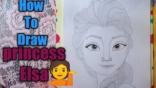 Frozen Elsa Drawing//How to Draw princess Elsa