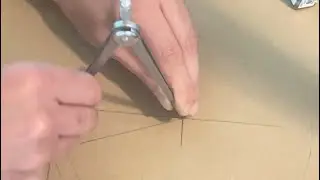 How draw out and cut a basic cone for a model  rocket. Works for any size, and any workable material