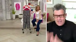 Isaac Mizrahi Live! 24/7 Stretch Paisley Slim Leg Pants on QVC