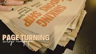Vintage Newspaper Page Turning for Sleep and Relaxation - No Talking