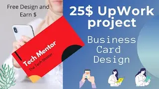 Upwork Project. How to design a business card on canva.