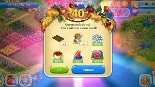 harvest land 39 level up rewards