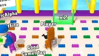 Bridge race gameplay with                                                                          