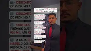 Coloque seu CPF na nota fiscal!#d&iacute;vidas #advogado #direito #bancos #dicas #divida #banco #sdv #viral