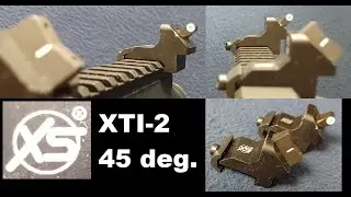 XS Sight Systems, XTI2 45 degree offset Backup BUIS Iron Sights Tritium, LONESTAR ARMORY