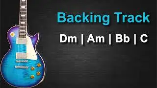 Hard Rock Guitar Backing Track in D Minor | 100 BPM |