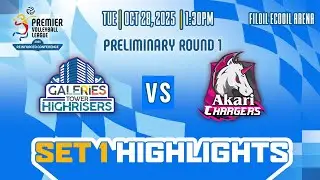 Galeries Tower Highrisers vs. Akari Chargers - 1st Set Highlights