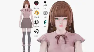 Casual clothes 0021 - Rig - Unreal - Unity - Blender - Animated - Realistic - link in description