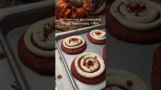 Delicious and easy red velvet cake mix cookies ✨🫶 #homemade #cookies #easyrecipe #baking #tasty