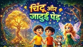 चिंटू और जादुई पेड़ 🌳 | Chintu Aur Jadui Ped | Magical Kids Story in Hindi