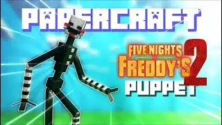 ✅️How to Make a Minecraft Puppet Out of Paper | Minecraft Puppet FNAF Papercraft Tutorial