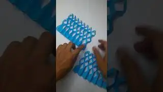 How to make 3D paper snowflake || Handmade home decorations idea #shorts #3d #snowflake