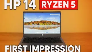 Распаковка и первый взгляд на HP 14 (2025) Ryzen 5 7520U | Тонкий и лёгкий бизнес-ноутбук | Windo...