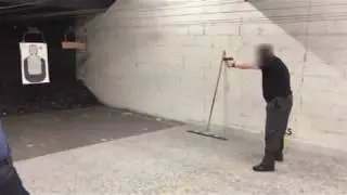 Security Guards practice Front Sight's Type 3 Pistol malfunction clearance