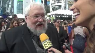 George RR Martin @ the 66th Annual Primetime Emmys | AfterBuzz TV Interview