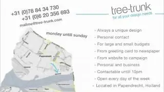 Tree-trunk - Graphic- and multimedia advice, design and realisation