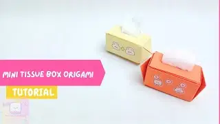 DIY MINI TISSUE BOX Origami |Cute origami |#origami #papercraft #diy #cutegift #cutegiftideas