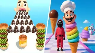 Sandwich Runner 🆚 Stacky Ice Cream Runner- 🌻🧿🌺New Levels Walkthrough Gameplay 400049