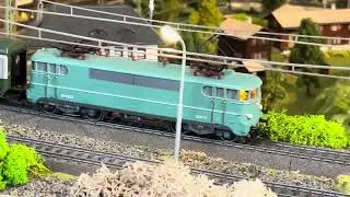 Märklin H0: Ruhiger Sonntag + mehrmaliges Ankuppeln: E40, V160, SNCF BB 9200