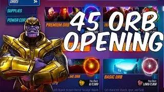 45 x ORB OPENING! PREMIUM ORBS + MORE! - Marvel Strike Force