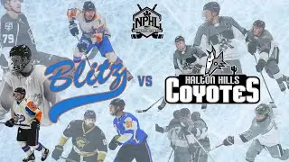 ORANGEVILLE BLITZ VS HALTON HILLS COYOTES  - HOCKEY FIGHTS CANCER NIGHT IN ORANGEVILLE