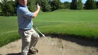 How to Hit a Plugged Ball Out of a Bunker Face - Free Golf Lessons