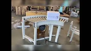 ConveyMate 90 degree curved roller conveyor