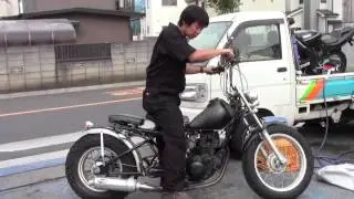 TW200　リジットカスタム車　参考動画