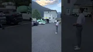 Drone goods delivery by JEDSY: The future of micro transport and logistics. Landing on Tesla 3 incl.