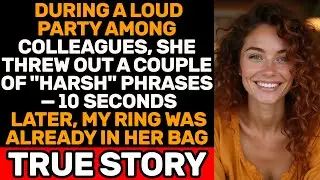 At A Party With Colleagues, She Threw 