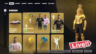 🔴 *NEW* FORTNITE MESSI UPDATE! ITEM SHOP TODAY! (Chapter 7 LIVE)