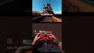 ￼ Flying FPV drone beside train and under train #drone #fpvfreestyle #views