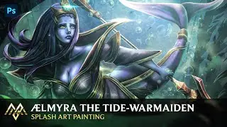 SPLASH ART PAINTING - &AElig;lmyra the Tide-Warmaiden