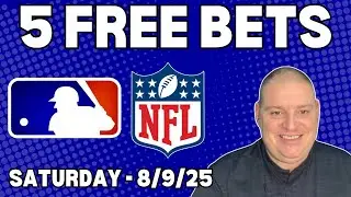 Saturday 5 Free Betting Picks & Predictions - 8/9/25 l Craig's Picks & Predictions