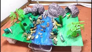 Forest working model making for school project