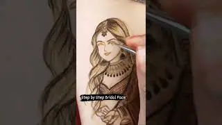 Step by Step Bridal Face Mehndi Design_NavratriSpecial  #mehandiartist #navratrispecialmehndi