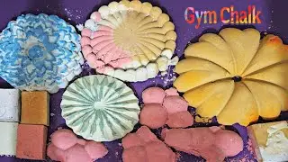 Happy Bdy @sahibaasmr8867 🎊 Colorful Gym Chalk Shapes 💖 Satisfying Crumbling & Crunchy ASMR 😌