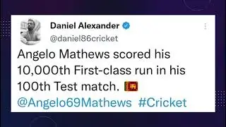 Angelo Mathews, the 6th Sri Lankan to play 100 Tests for Sri Lanka. 🇱🇰 #Cricket #SriLanka