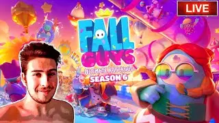 Reaccionando & Jugando a la TEMPORADA 6 De Fall Guys. En Directo🔴 (Acaba en Victoria)