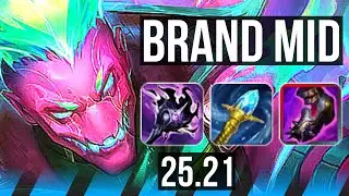 BRAND vs SYNDRA (MID) | 500+ games, 10/4/10 | EUW Master | 25.21